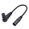 thumbnail image 2 of 2pcs 3 Pin Xlr Right Angle Male To Female Plug Microphone Audio Cable 90 Degree Xlr Female To Strai, 2 of 5