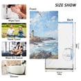 thumbnail image 3 of Painting Birds Tower Sea Hand Towel Bath Towels Face Towels Cotton Absorbent for Home Hotel Spa Swimming Yoga Sports Decorative Towel Set of 2, 3 of 8