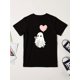 thumbnail image 1 of Youngsters' Halloween Graphic T-Shirt - "Be My Boo" Cute Ghost with Heart Balloon Design, Casual Summer Playwear, Halloween Shirts for Girls, Playful Youngsters'S Design, Comfortable Fit, 1 of 6