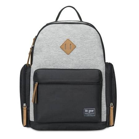 BB Gear Stonescape Unisex Backpack Diaper Bag Grey, Infant, Toddler