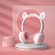 thumbnail image 5 of Auriculares inalámbricos RGB tres LED para Orejeras cómodas plegables con micrófono 15H Tiempo de para tableta TV Niñas Blanco rosa, 5 of 10