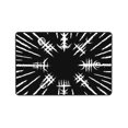 thumbnail image 4 of DouZhe Norse Viking White Symbol Lines Rugs Doormat, Non-Slip Machine Washable Carpets Floor Door Mat , 36" x 24", 4 of 7