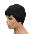 thumbnail image 4 of Peluca de estilo corto, peluca europea y americana, peluca de pancarta inclinada para mujer, pelo corto y rizado, fibra química, casco de red interior JM, 4 of 5