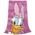 thumbnail image 2 of Manta Daisy Duck para hombres y mujeres, manta de tela súper suave y esponjosa, acogedora y cálida, adecuada para sofá, cama, manta de viaje, regalo para todas las estaciones, 40 "X30", 2 of 8