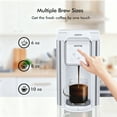 thumbnail image 6 of SIFENE 3 in 1 Single Serve Coffee Maker: Coffee Machine Compatible with K Cup Capsules & Grounds, Instant Coffee Pot, Tea Maker Brewer - Removable 50 Oz Water Reservoir, 120V 1150W, White, 6 of 13