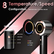 NICEBAY by SKIMI Hair Dryer, Ionic Blow Dryer 110,000 RPM High-Speed Brushless Motor, Travel Mini Hair Dryer For Women, Small Hair Dryer Diffuser