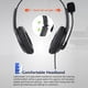 thumbnail image 4 of 2X Auriculares USB con Cable para Enseñanza en Computadora, Auriculares Telefónicos con Micrófono Tipo C, Adecuados para Zoom, Skype, Oficina, Centro de Llamadas, 4 of 7