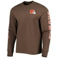 thumbnail image 2 of Men's Cleveland Browns '47 Brown Franklin Long Sleeve T-Shirt, 2 of 3