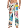 thumbnail image 2 of Lsque Playing Video Games Print Men's Pajama Pants, Lounge Pant - Comfortable Home Wear,Elastic Waistband, Stylish Design-X-Large, 2 of 9