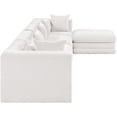 thumbnail image 5 of Meridian Furniture Stellar 152" Cream Chenille Fabric 5Pc. Modular Sectional, 5 of 11