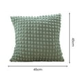 thumbnail image 6 of Mdesiwst 45x45CM Square Pillow Case Puff Lattice Elegant Solid Color Modern Zipper Polyester Sofa Bedroom Home Decoration Pillow Cushion Cover, 6 of 8