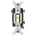 thumbnail image 1 of Interruptor Leviton, silencioso, de 3 vías, con conexión a tierra y conexión a tierra, 1 of 1