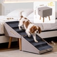 thumbnail image 2 of Escalera para perros Ziluce de 21 pulgadas, 6 peldaños, otomana dividida, mesa de noche, 2 of 7