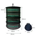 thumbnail image 4 of Hanging Drying Net Breathable Foldable Mesh Fabric Portable Drying Rack For Home, 4 of 5