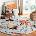 thumbnail image 2 of SAFAVIEH Soho Adrian Floral Wool Area Rug, Blue/Multi, 7'6" x 9'6", 2 of 9