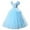Robe, variante sur HAWEE Filles Bleu Cendrillon Costume de Princesse Classique de Luxe Déguisement de Fête