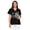 USA Flag, variant on Nursing Shirt with Pockets for Women, Breathable Short Sleeve Soft V Neck Nursing Top for Healthcare Workers, US Patriotic Bald Eagle