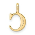 thumbnail image 6 of Auriga Fine Jewelry 14K Yellow Gold Diamond Letter C Initial Pendant for Women (L - 0.6 inch), 6 of 6