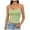 ZA6-Light Green, variant on Vest V-Neck Silk Summer Satin Sleeveless Blouse Basic Camisole Shirts Beach Wear