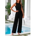 thumbnail image 3 of Conjunto de Ropa Casual para Mujer PRETTYGARDEN Top Corto sin Mangas Negro XL, 3 of 8