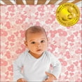 The Peanutshell Fitted Crib Sheet for Girls, 4 Pack Set, Pink Floral