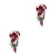 thumbnail image 2 of Maytalsory Wide Application Artificial Flower Realistic Appearance Low Maintenance Vintage wine red 2Set, 2 of 6