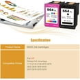 thumbnail image 3 of 664XL High Yield Ink Cartridges, Compatible for Deskjet Ink Advantage 1115 2135 2138 2675 2676 3635 3638 3835 4535 5075 5078 5275 5278 Printers - Estimated Yield 600 Pages (1 Black+1 Tri-Color), 3 of 4