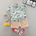 thumbnail image 2 of Mercatoo Toddler Boy Fall Outfits Baby Boy Clothes Outfits 𝐂artoon Print Tops Casual 2PC Set Boy Baby Clothes, 2 of 4
