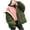 Army Green, variant on Kaemgyyd Women's Warm Winter Coat Casual Oversized Thicken Ski Jacket Lightweight Padded down Outwear with Hood