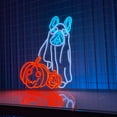 thumbnail image 3 of Glowneon Bulldog Ghost Signs, Halloween Long-lasting Lights Decor, 3 of 4