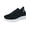 Black, variant on Men's Thick Cushion Knit Wide Width Sock Sneakers, Slip On Breathable Walking Shoes with Bouncy Sole