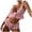 Pink, variant on Levmjia Women Lace Lingerie Set Halter Adjustable Straps V Neck Sheer Two Piece Panty Outfit Wire Free Soft Breathable Daily Honeymoon Romantic Private Bedroom Night