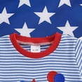 thumbnail image 4 of WUANDIXFA Toddler Boys Clothes Fourth of July Outfit Fourth of July Outfits Boys Top+Shorts Baby Clothes 12-18 Months,Blue, 4 of 6