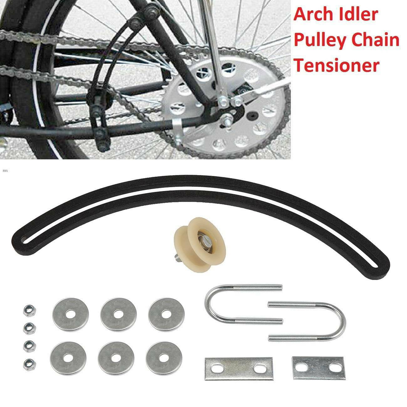 80CC Arch Idler Pulley Chain Tensioner For 2Stroke Gas Motorized
