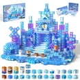thumbnail image 1 of Bloques Magnéticos de Construcción SSAWER Castillo de Nieve para Niñas 150 Piezas 3+, 1 of 7