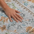 thumbnail image 3 of Addison Rugs Mayfield Premium Machine Washable Traditional Floral Silver Rectangle Rug, 10' x 14', 3 of 8