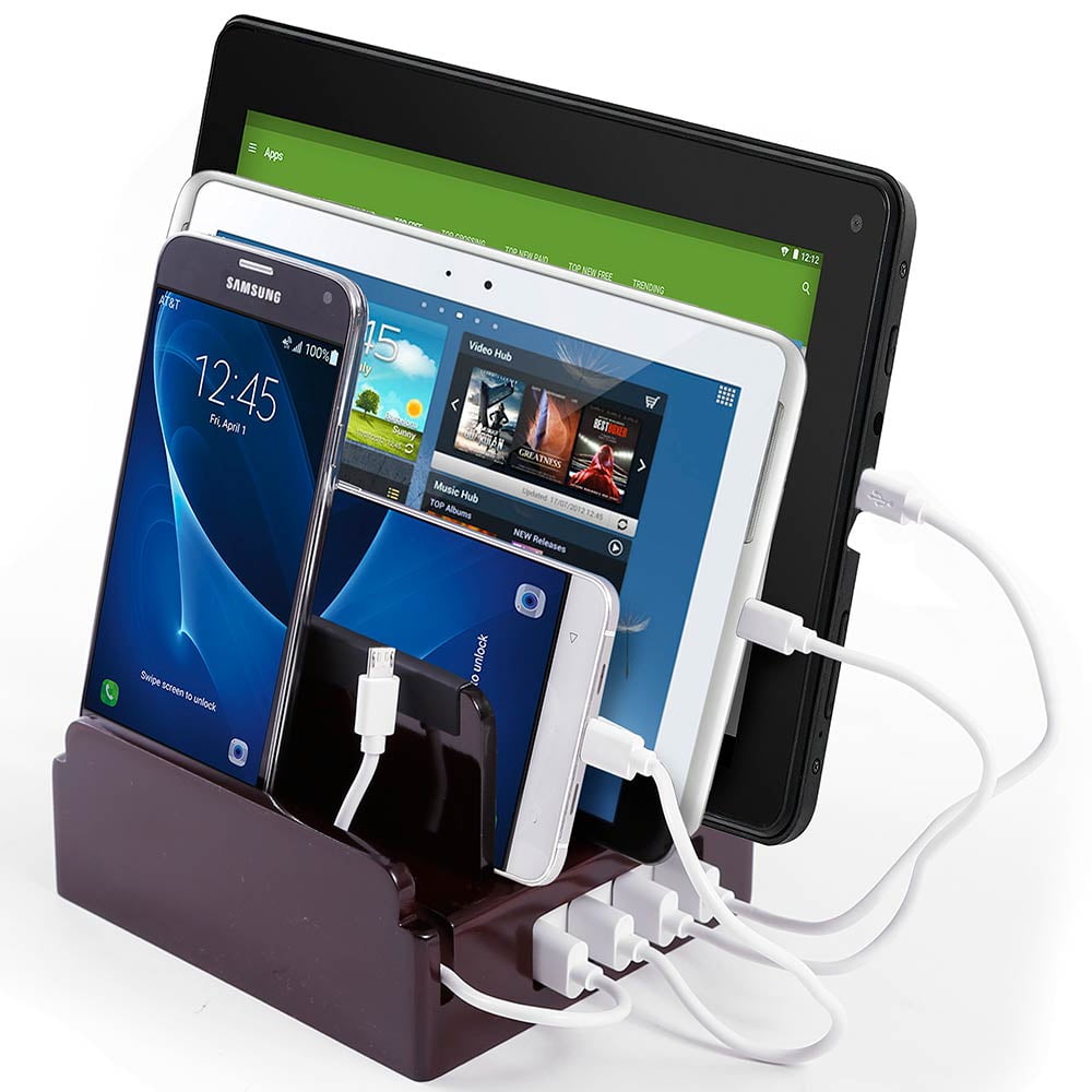 G.U.S Android/USBC Charging Station, Detachable Universal MultiPort USB Charging Station