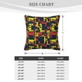 thumbnail image 4 of ZICANCN Geometric Colorful Graphic Decorative Throw Pillow Covers, Bed Couch Sofa Decorative Knit Pillow Covers for Living Room Farmhouse 16"x16", 4 of 8