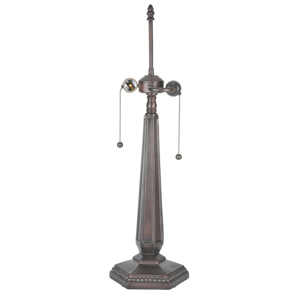Meyda Tiffany 10134 Two Light Up Lighting Table Lamp From The Hex Diamond Collection -