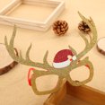 thumbnail image 1 of MaiMai Stock disponible gafas navideñas decoraciones de marco gafas de vestir de alce para niños gafas con cabeza de astas para pareja, 1 of 4