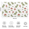 thumbnail image 3 of White Cartoon Dinosaurs Mushrooms Pattern Bathroom Rugs Mat,Non Slip Microfiber Bathroom Rug,Rubber Backing,Soft Bathroom Mats for Bathroom Floor,Tub and Shower,17x30in(43x75cm), 3 of 5