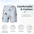 thumbnail image 5 of Sigee Cute Farm Cow Print Mens Swim Trunks with Compression Liner Quick Dry Swim Stretch Beach Shorts with Pockets,S-3XL, 5 of 7