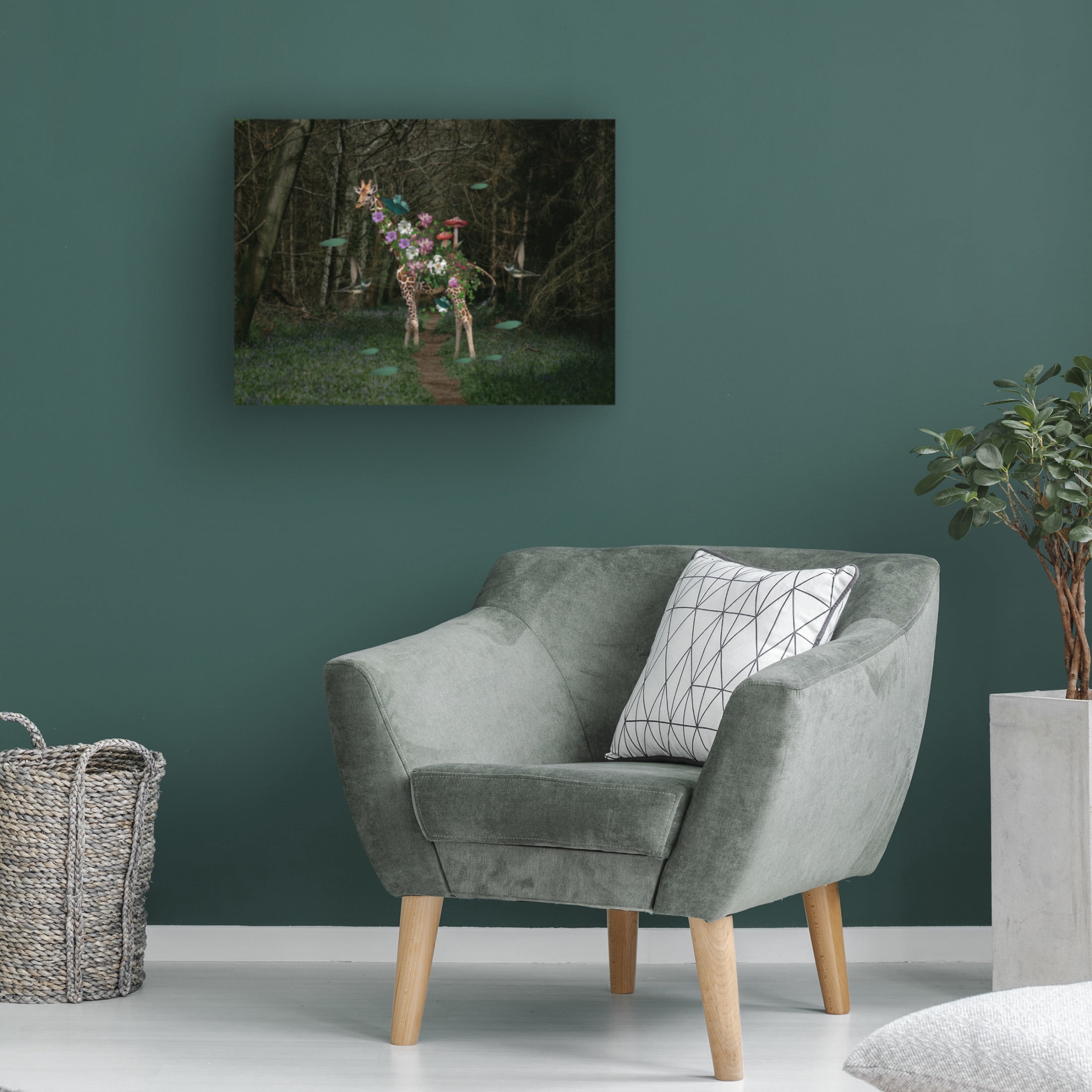 Trademark Fine Art Salome Zhividze Giraffe Canvas Wall Art