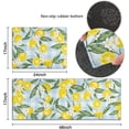 thumbnail image 5 of Lemon Kitchen Mat Rug Set of 2- Lemon Kitchen Rugs with Runner, Lemon Kitchen Decor Accessories Things, Buffalo Plaid Kitchen Rug Mat- Yellow Blue Rugs for Home Kitchen Large- 17x24 and 17x48 Inch, 5 of 5