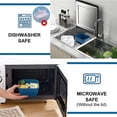 thumbnail image 3 of (azul) Fiambrera con compartimento de subdivisión, Caja de comida para adultos/niños, Fiambrera Bento duradera, Fiambrera Ensalada Cajas de comida para microondas para la escuela/trabajo/Viajes de picnic Rojo Verde, 3 of 5