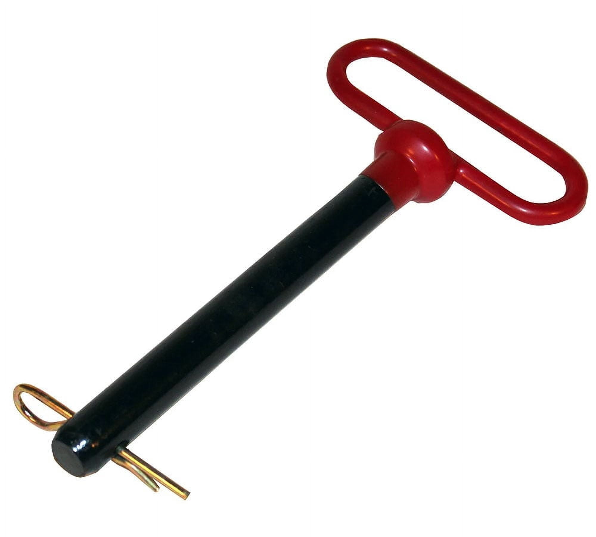 AgraLink 2 PCS 3/4 inch Red Handle Forged Hitch Pin Hitch Pin Accessories for Tractors, Towing RV, Truck, Boat, Car, Clevis pin 3/4 x 6-1/2 inch with Handle