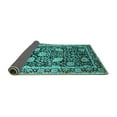 thumbnail image 2 of Ahgly Company Indoor Rectangle Oriental Turquoise Blue Industrial Area Rugs, 8' x 12', 2 of 4