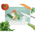 thumbnail image 2 of Maltese Snowman Christmas Glass Cutting Board Large, 2 of 2
