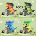thumbnail image 1 of Dinosaur Toy,Dinosaur Motorcycle Toy Boy Simulation Tyrannosaurus Dinosaur Model Inertial Motorcycle Toy,Inertial Dinosaur Vehicle (4Pcs), 1 of 5