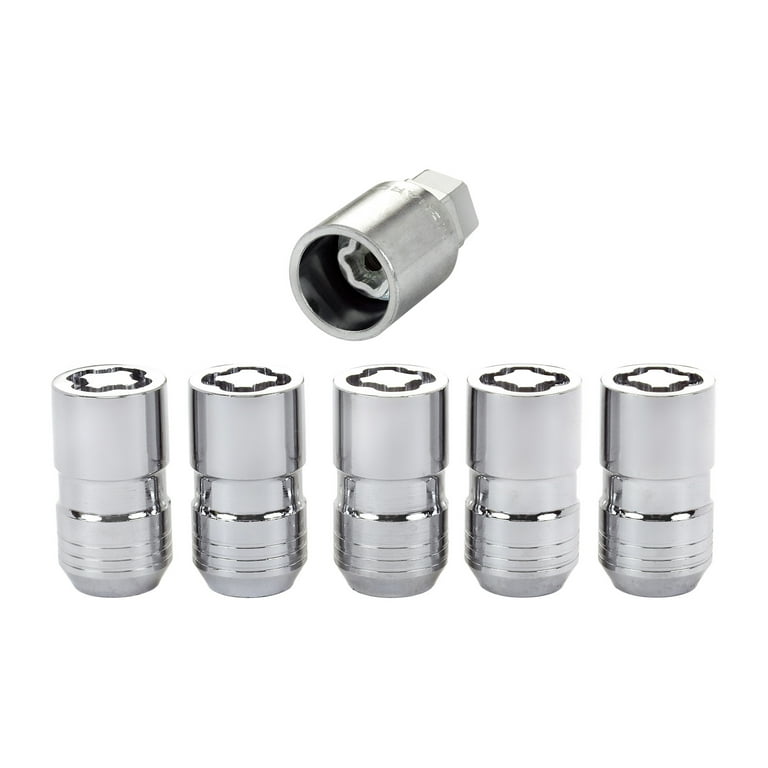 5LOCK WHEEL LOCK SET M14X1.5 NUT CONE SEAT DUAL 21MM & 22MM